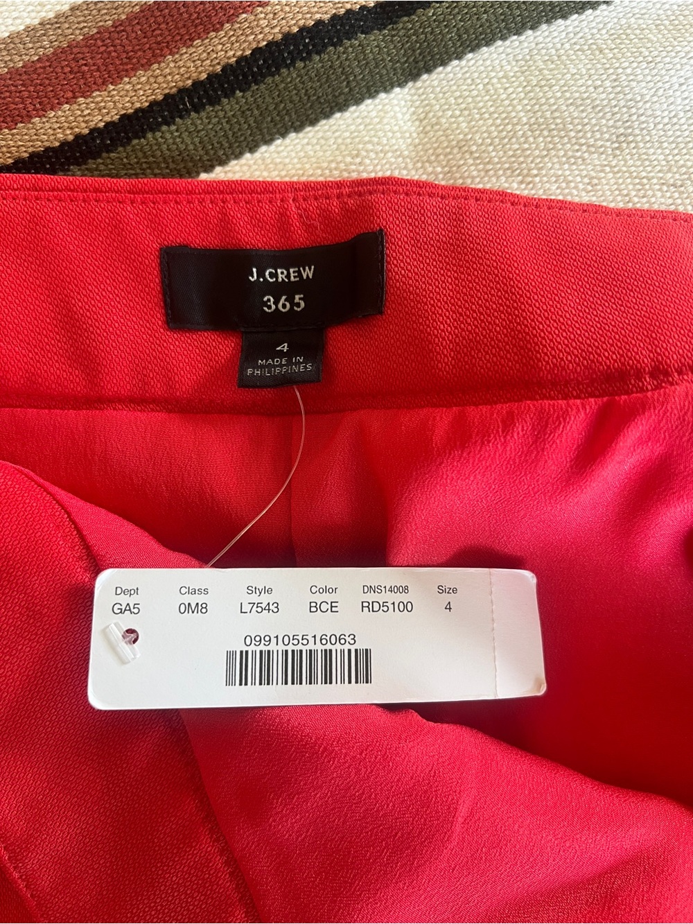 NWT J. Crew Waterfall midi skirt in Tencel™ dobby size 4 - Picture 6 of 6